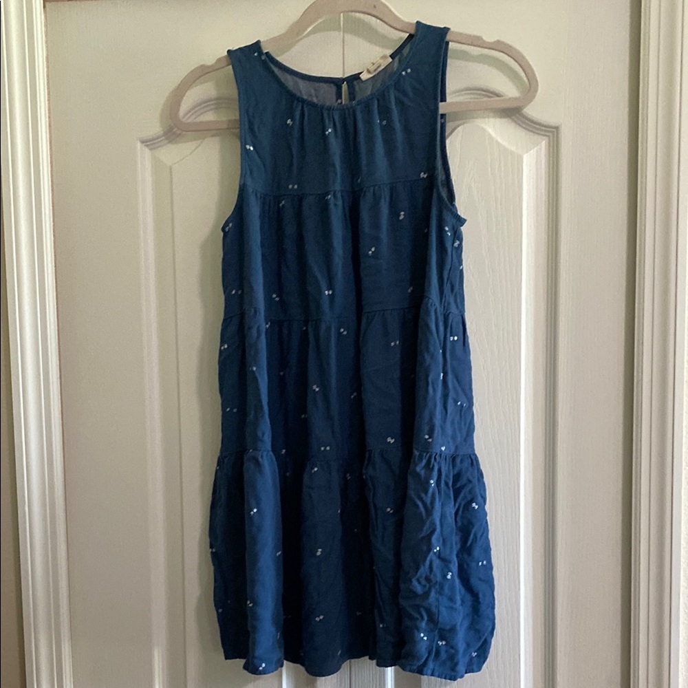 a.n.a Blue Flowy Sleeveless Dress